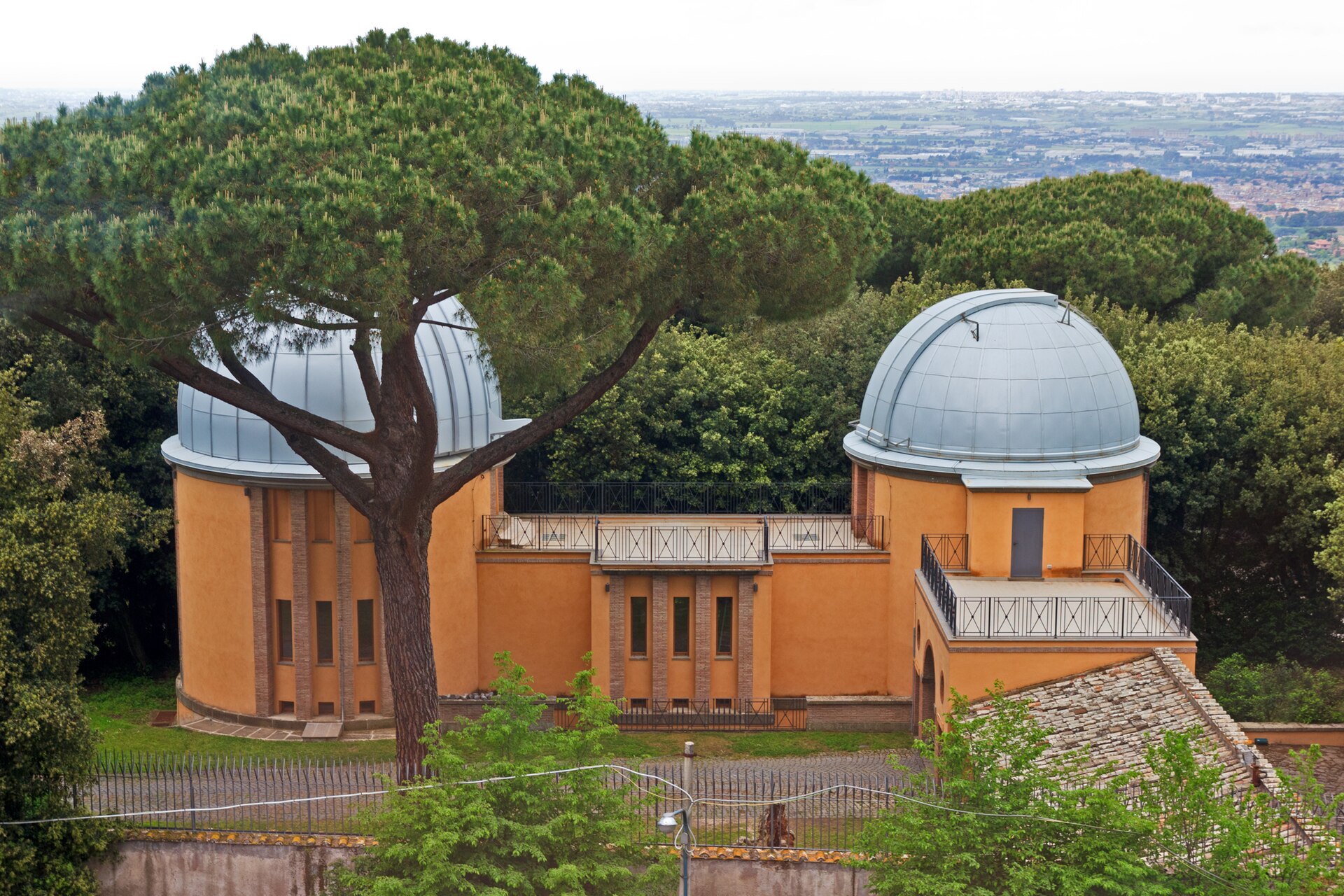 Vatican Observatory domes at Castel Gandolfo