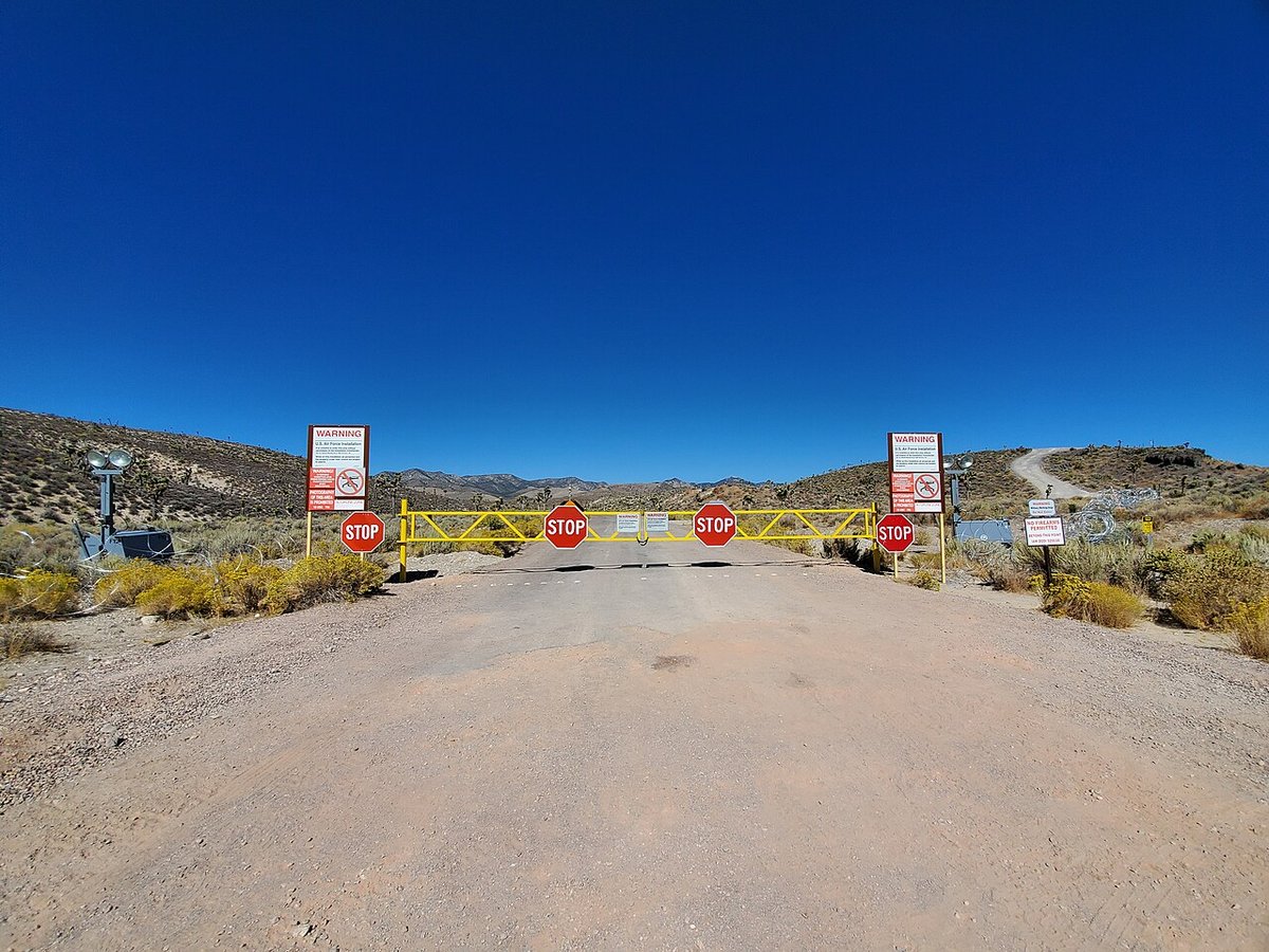 Area 51 main gate, Nevada