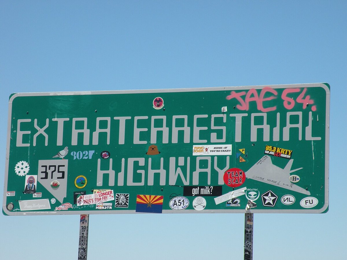 Extraterrestrial Highway Route 375 Nevada billboard