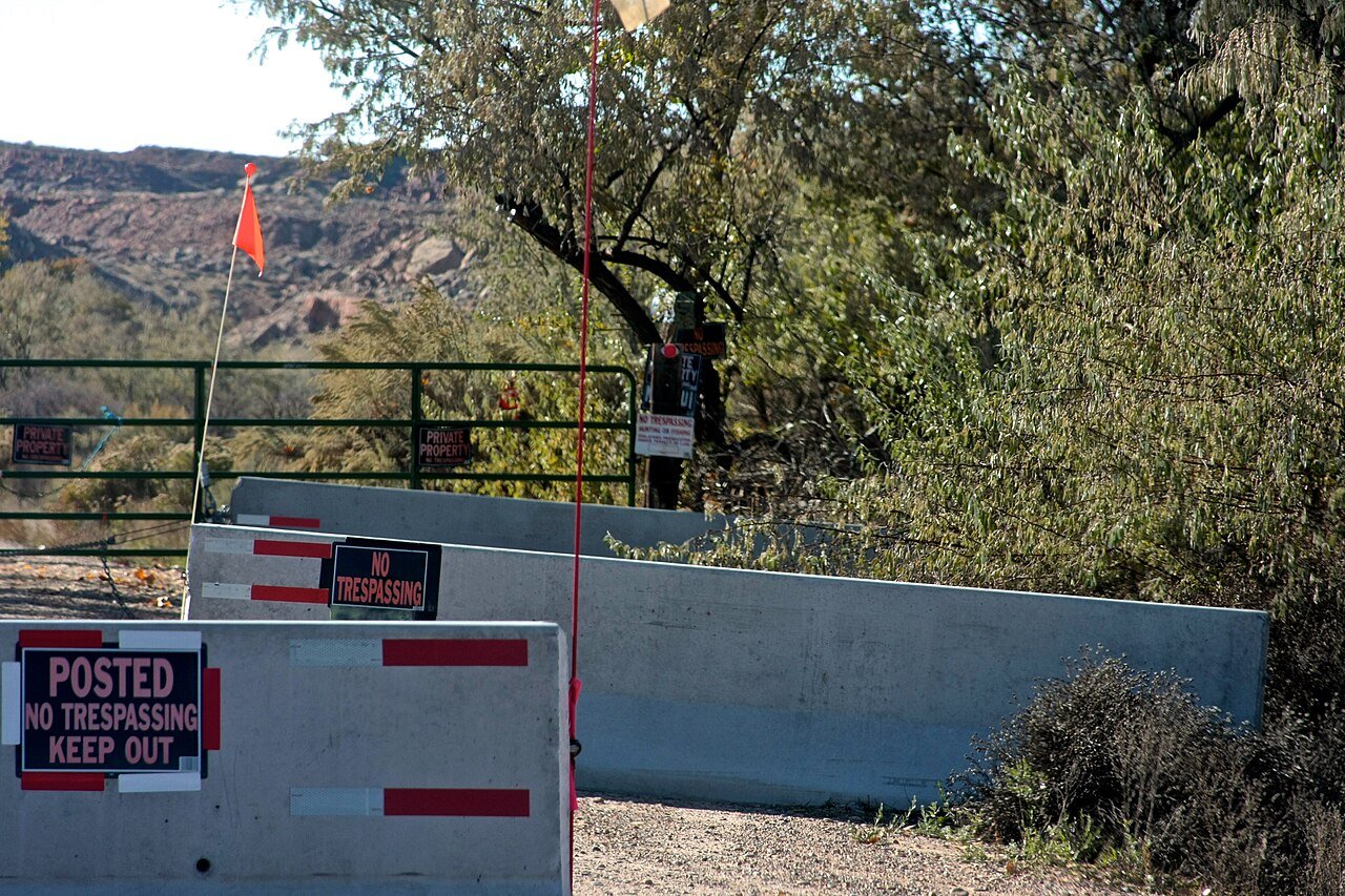 Skinwalker Ranch gated entrance — No Trespassing